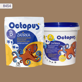 Двокомпонентний епоксидний заповнювач швів Octopus 1.25 кг Гіркий шоколад (8454-1)