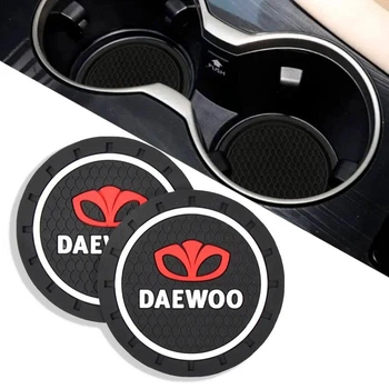 Килимок антиковзкий у підсклянник з логотипом DAEWOO (2шт)