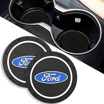 Коврик антискользящий в подстаканник с логотипом FORD (2шт)