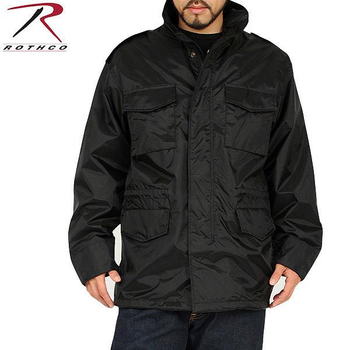 Куртка Rothco M-65 тактическая штормовая нейлоновая Storm Jacket Black 3XL