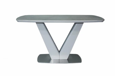 Стол обеденный California Light Crey Satin Ceramic HY04 Евродом T7242