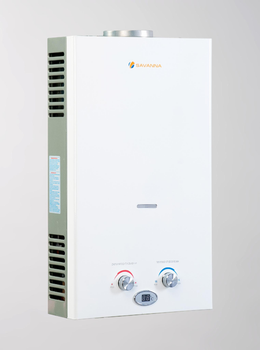 Колонка газова Savanna 18кВт 10л LCD білий колір