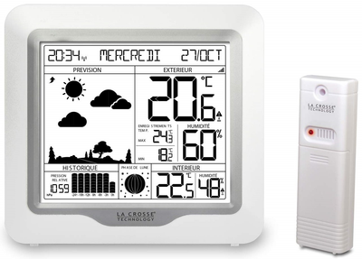 Портативная метеостанция La Crosse WS6823 White-Silver