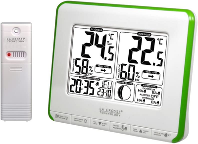 Портативная метеостанция La Crosse WS6812 White-Green