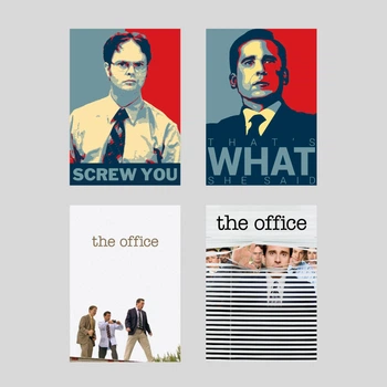 Набір постерів серіалу Офіс / The Office / 4 шт, А3 / Майкл Скотт