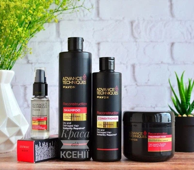 Набор для секущихся, поврежденных волос Advance Techniques by Avon "Восстановление" из 4-х единиц