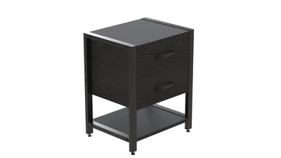 Тумба універсальна Ferrum-decor Вів'єн 2/1 50x41x40 чорний ДСП Сосна Кембра 16мм (XK00132)