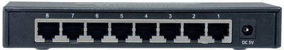 Комутатор LevelOne Switch 8x GBit Unmanaged (GEU-0822)