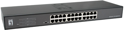 Przełącznik LevelOne Switch 19" 24x GBit Unmanaged (GEU-2431)