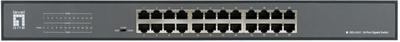 Комутатор LevelOne Switch 19" 24x GBit Unmanaged (GEU-2431)