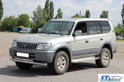 Кенгурятник захист переднього бампера на Toyota Prado 90 90-97 d42/60х1,6мм Тойота Прадо ST41231