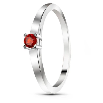 Серебряное кольцо с гранатом Марис К2108Г 16.5р.
