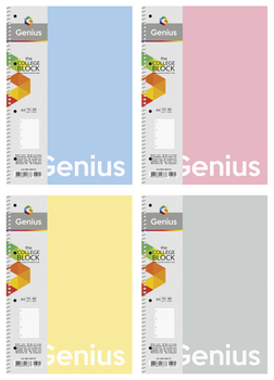 Колледж-блок Школьник, А4, 80 листов, Genius, 70 г/м2., клетка, (A4-080-6801L)
