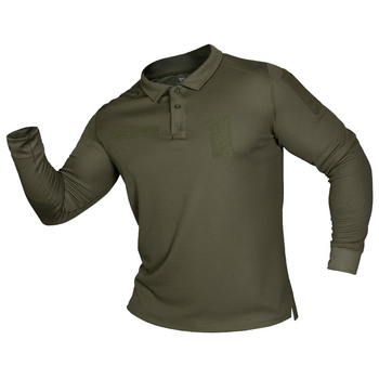 Тактическое CamoTec поло CM Army ID Long CoolPass Pique Olive олива 2XL