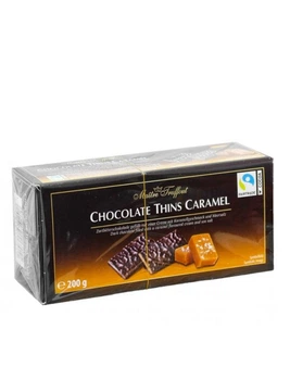 Конфети з темного шоколаду з карамельною начинкою Maitre Truffout Thins Сaramel 200 г (57362)