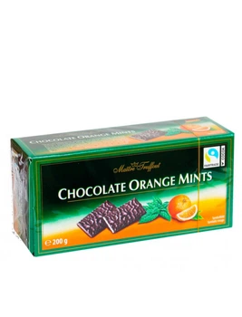 Конфети з темного шоколаду з начинкою з апельсину Maitre Truffout Chocolate Orange Mints 200 г (57361)