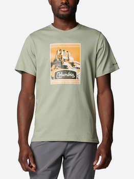 Футболка бавовняна чоловіча Columbia CSC Seasonal Logo Tee 1991036349 M Оливкова (195981462357)