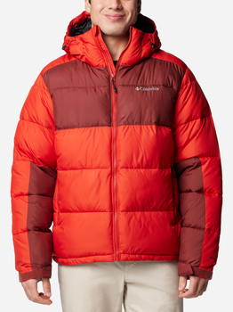 Kurtka zimowa męska sportowa Columbia Pike Lake II Hooded Jacket 2050931698 L Czerwona (195981097313)