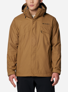 Kurtka jesienna męska z kapturem Columbia Bugaboo III Fleece Interchange Jacket 2096904257 XL Brązowa (195980982092)