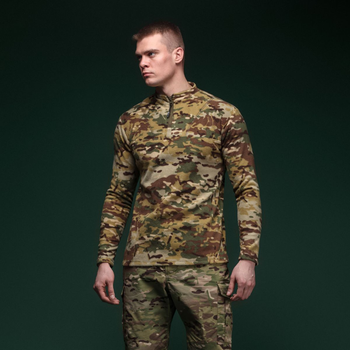 Флісова тактична кофта Ukrarmor Garrison Fleece Multicam. Temperature control, polyester S