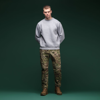 Свитшот Base Soft Ukrarmor Sweatshirt. Свободный стиль. Цвет Серый/Gray S