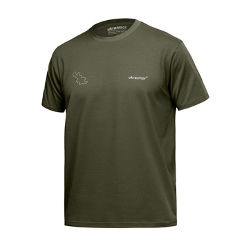 Футболка Basic Military Ukrarmor T-Shirt. Авдіївка. Топографічні карти. Олива S