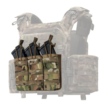 Потрійний підсумок під Ukrarmor магазини АК/АR. Cordura 500D. Molle. Мультикам