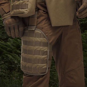 Платформа на стегно Ukrarmor (L/XL). Cordura 500D. Кріплення Molle. Койот