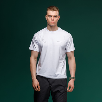 Футболка Basic Military Ukrarmor T-Shirt. Авдеевка. Топографическая карта. Белый XL