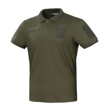 Футболка-поло тактическая Ukrarmor Polo Reflex. Cotton. Цвет Хаки (400990/M)