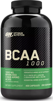 Амінокислоти BCAA Бсаа Optimum BCAA 1000 400 капс