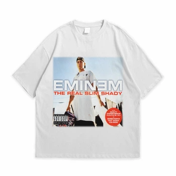 Футболка с принтом Eminem The Real Slim Shady 2XL Белый Ф Реп011-Б 2XL