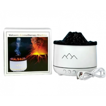 Ультразвуковой увлажнитель воздуха Volcano "EL-19v" с эффектом пламени и двухцветным ночником, белый