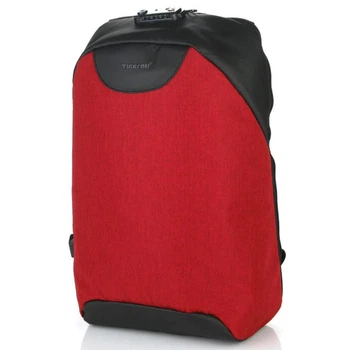 Рюкзак мужской / женский спортивный 15.6" на 1 отделение с USB, размер 25 × 45 × 13 см TIGERNU Т-В3611 USB красный