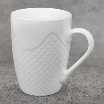 Чашка "White glaze" 360мл Home R89035 белый