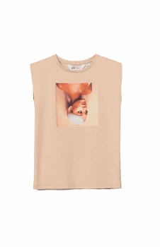 Топ H&M 944202П 158см бежевый Ariana Grande