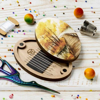 Шкатулка для рукоделия Wonderland Crafts FLZB(N)-170 Игольница (6*9см)