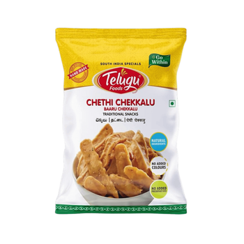 Снек Хрустящие полоски Chethi Chekkalu 170г Telugu Foods 8906081381330