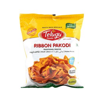 Снек Хрустящие спирали Ribbon Pakoda 170г Telugu Foods 8906081381378