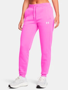 Спортивные штаны утепленные женские Under Armour Ua Armour Fleece Jogger 1386510-572 S Розовые (197777206022)