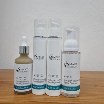 Smart4derma Acne Balance набор мусс+ бб крем + ночной крем + сыворотка