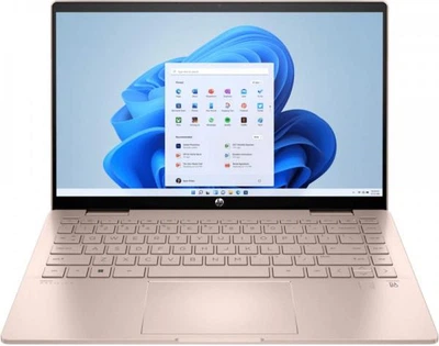 Ноутбук HP Pavilion x360 14-ek2019ua 14"FHD IPS Core3-100U/8Gb/SSD512Gb/IntlGr/DOS/Золотисто-р. (A0NK2EA)