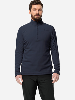 Bluza męska nierozpinana streetwear Jack Wolfskin Taunus Hz M 1709522_1010 M Ciemnogranatowa (4064993552355)