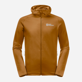 Bluza męska rozpinana streetwear Jack Wolfskin Baiselberg Hooded Fz M 1710541_M0043 XL Pomarańczowa (4064886339360)