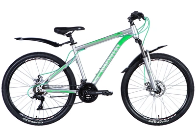 Велосипед Discovery 26" TREK AM DD рама-13" срiблястий з крилом Pl 2024