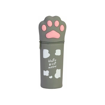 Пенал мягкий MAXI, 1 отделение, на молнии, серый (H-9339-grey)