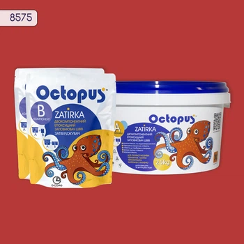 Затирка для плитки Octopus Zatirka красная 8575 эпоксидная 2,5 кг