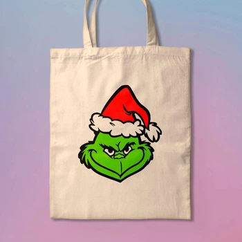 Еко-сумка, шопер з принтом мультик Грінч Grinch