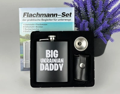 Подарочный набор Big Ukrainian Daddy фляга с рюмками 12776846