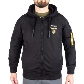 Куртка демісезонна Sturm Mil-Tec Flight Jacket Top Gun The Flying Legend L Black